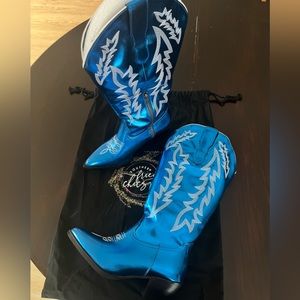 Electric Blue Boots